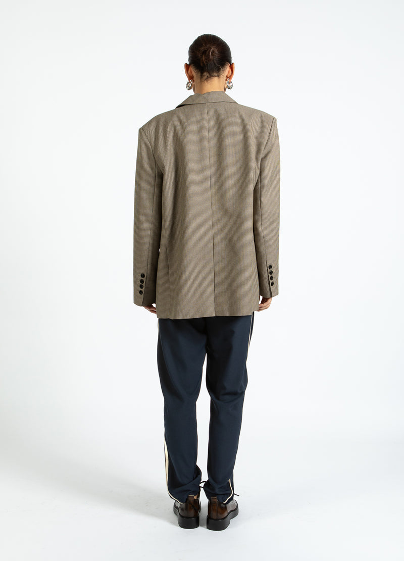 Coster Copenhagen OVERSIZED RUTIG BLAZER Blazer Brown check - 371