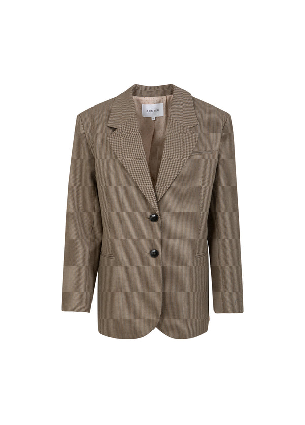 Coster Copenhagen OVERSIZED RUTIG BLAZER Blazer Brown check - 371