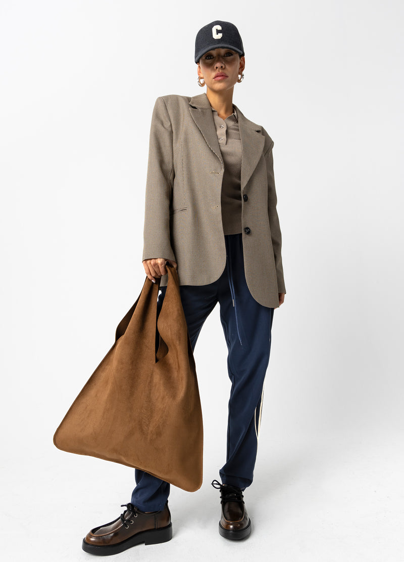 Coster Copenhagen OVERSIZED RUTIG BLAZER Blazer Brown check - 371