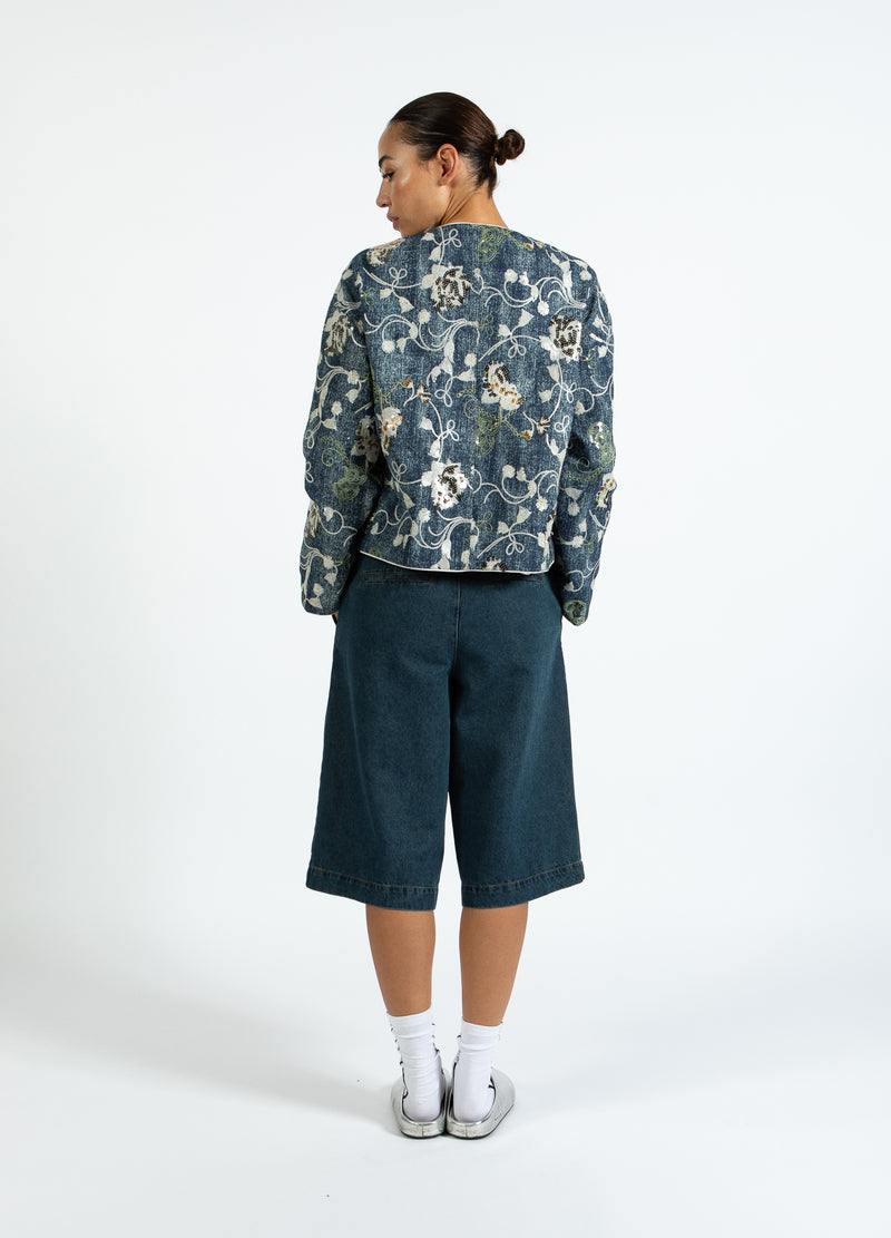 Coster Copenhagen PALJETTJEANSJACKA Blazer Denim sequins - 594