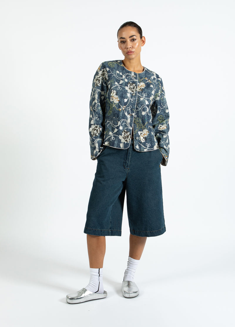 Coster Copenhagen PALJETTJEANSJACKA Blazer Denim sequins - 594