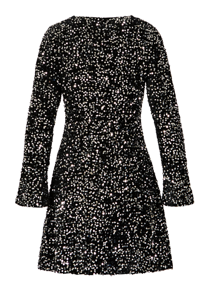 Coster Copenhagen PALJETTKLÄNNING Dress Black/ silver - 184