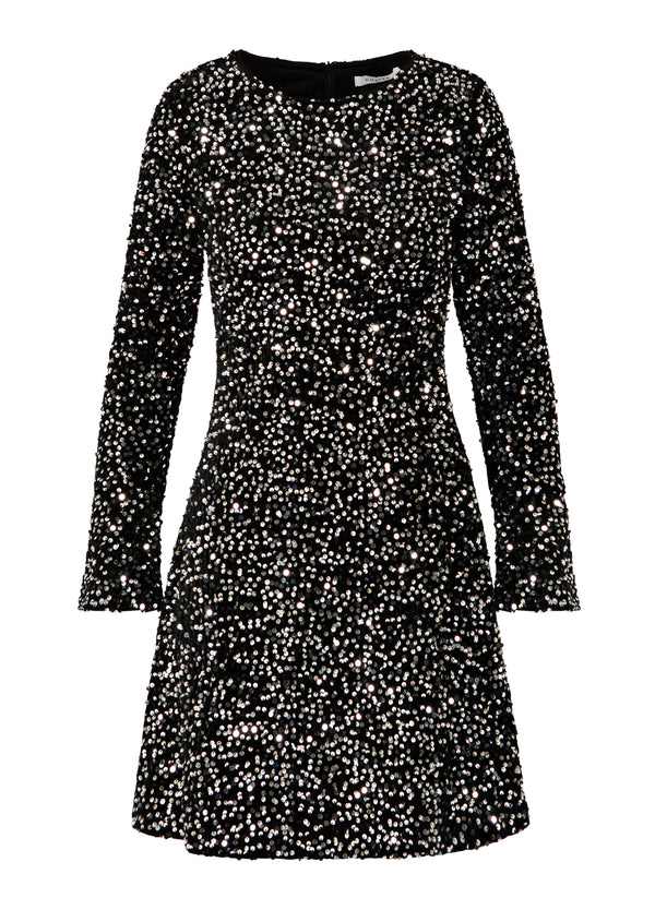 Coster Copenhagen PALJETTKLÄNNING Dress Black/ silver - 184