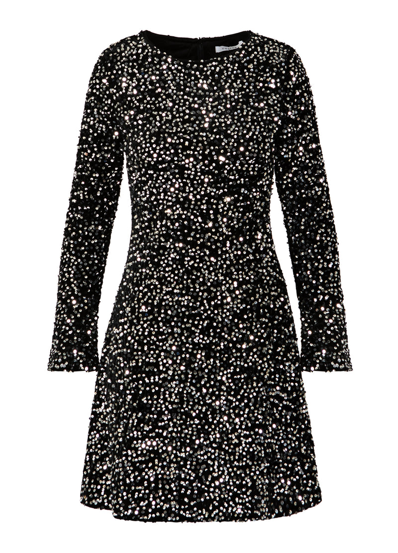 Coster Copenhagen PALJETTKLÄNNING Dress Black/ silver - 184