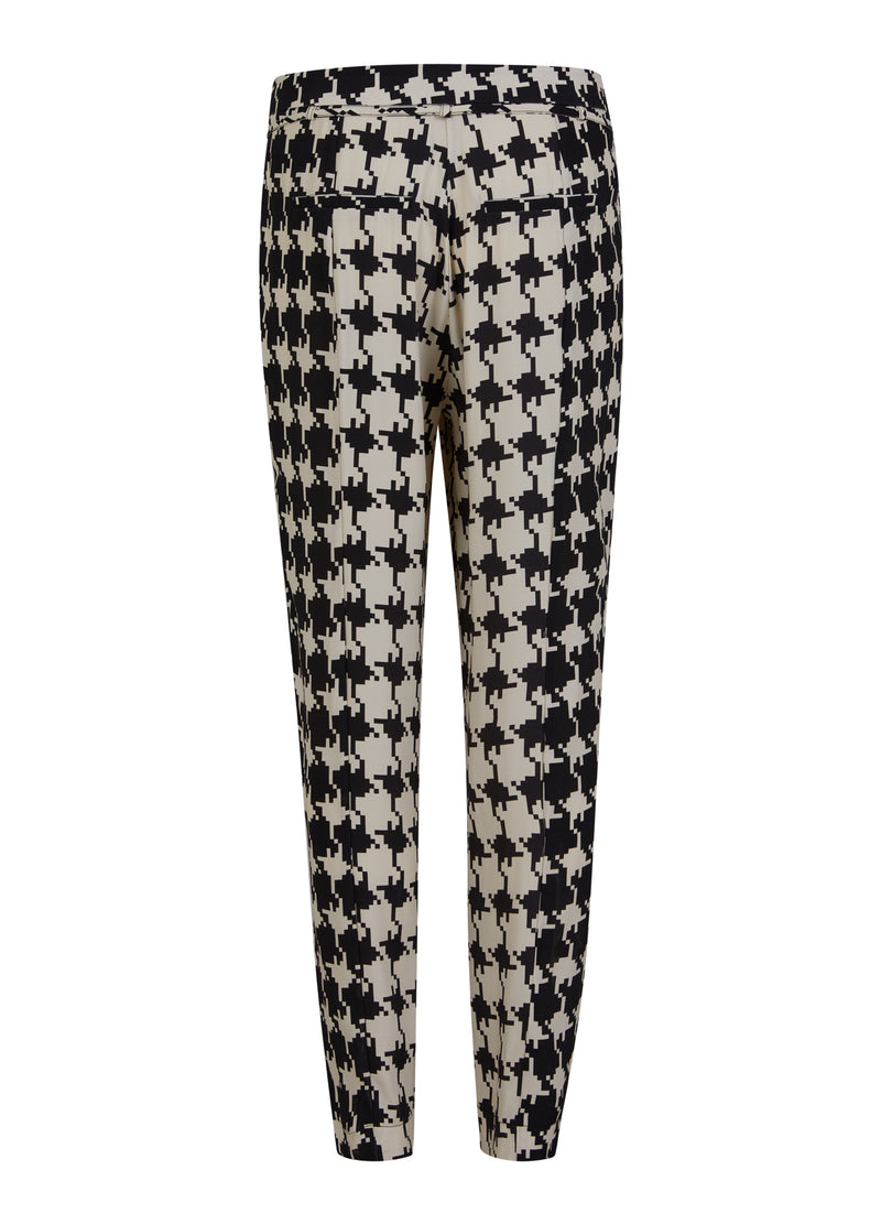 Coster Copenhagen BYXA I HOUNDSTOOTH-TRYCK - STELLA FIT Pants Houndstooth mix print - 901