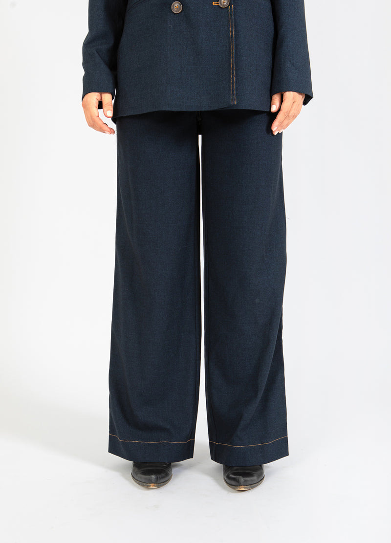 Coster Copenhagen PETRA BYXOR MED STYGN - PETRA PASSFORM Pants Night blue - 513
