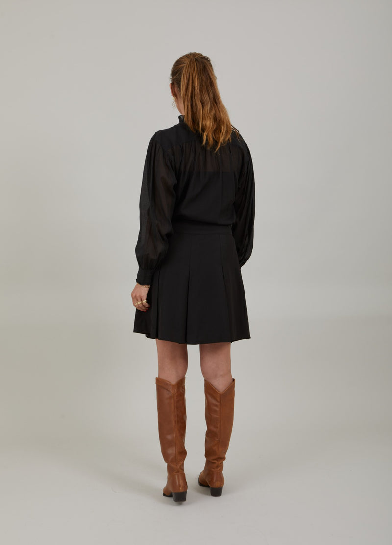 Coster Copenhagen PLISSERAD MINIKJOL Skirt Black - 100