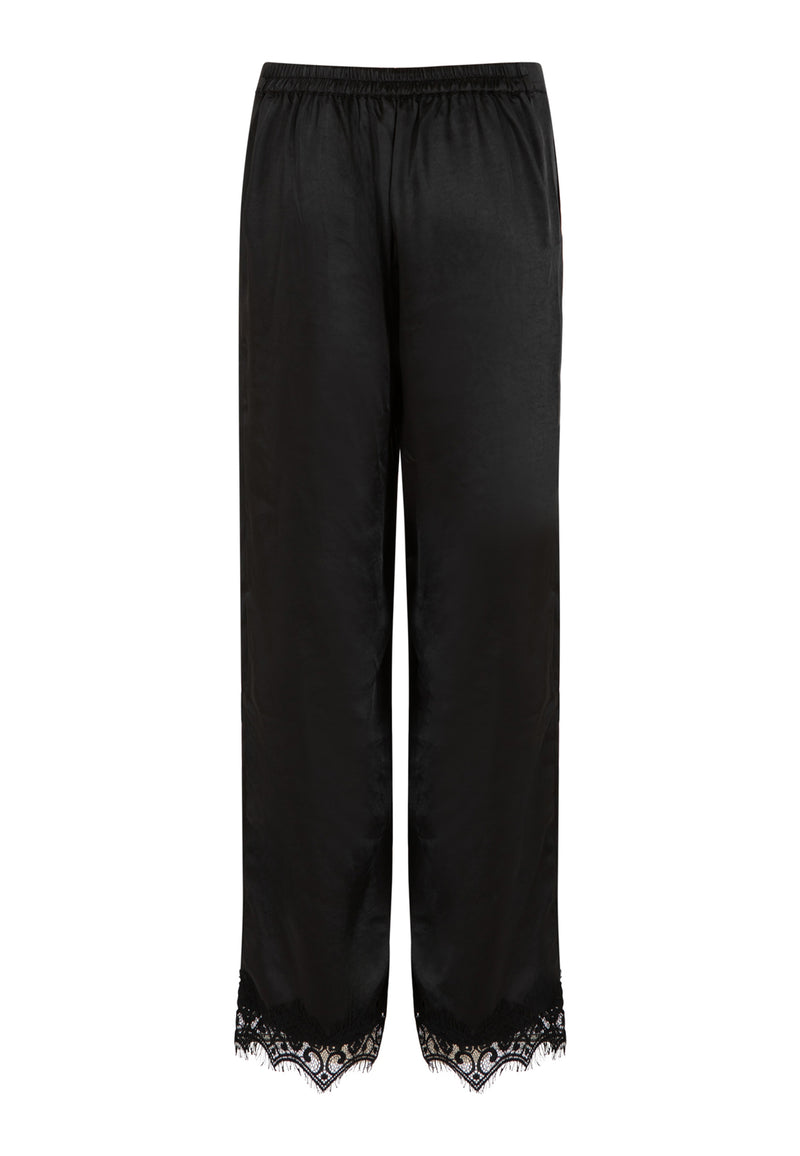 Coster Copenhagen Pants with lace detail Pants Black - 100