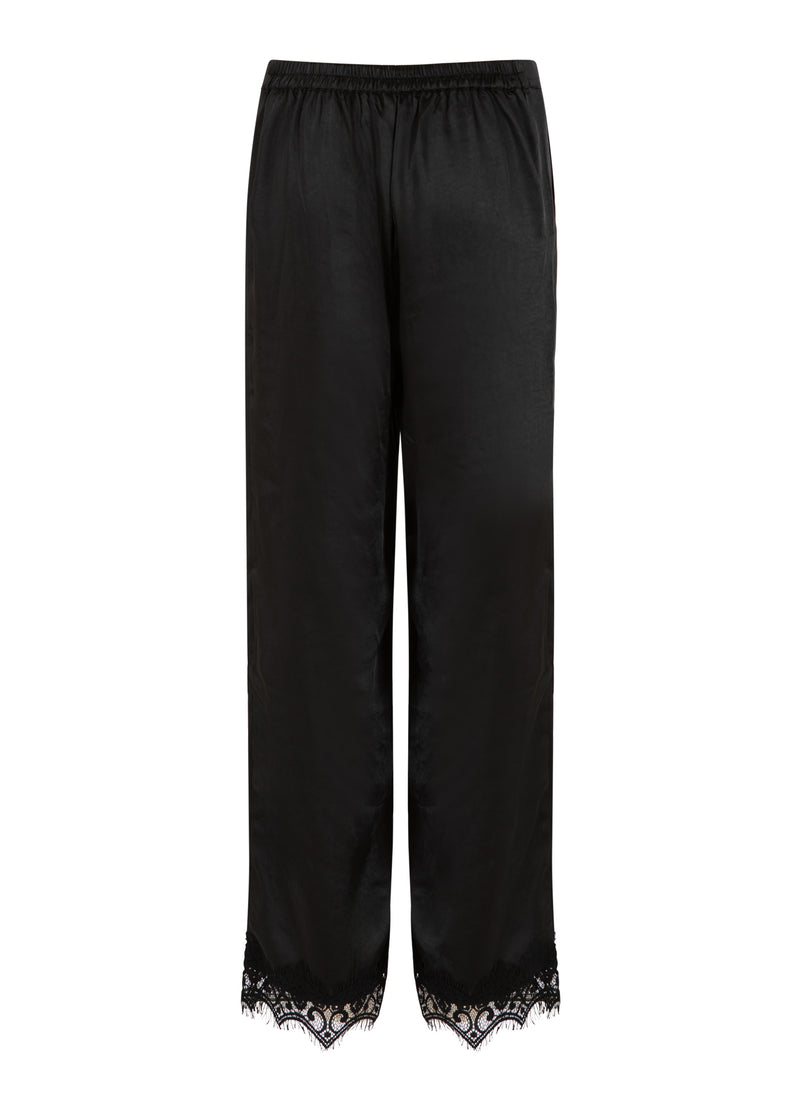 Coster Copenhagen Pants with lace detail Pants Black - 100