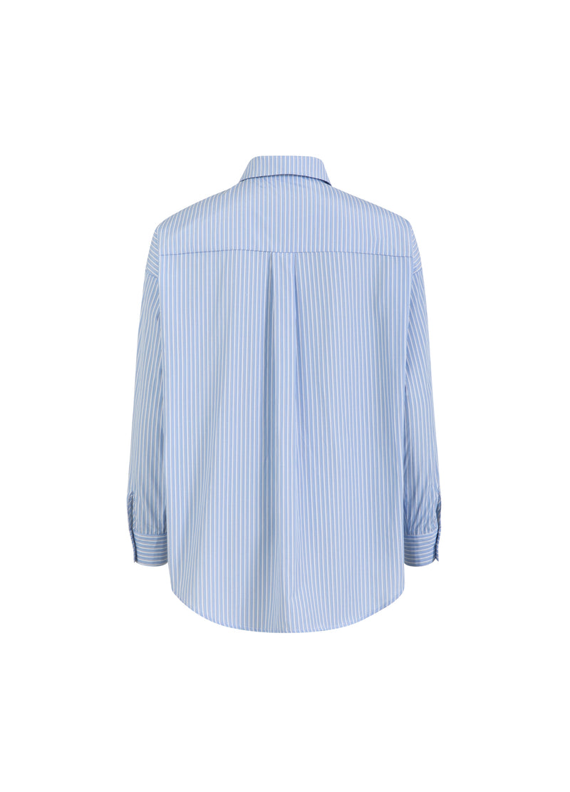 Coster Copenhagen RANIG SKJORTA Shirt/Blouse Light Blue Stripe - 515