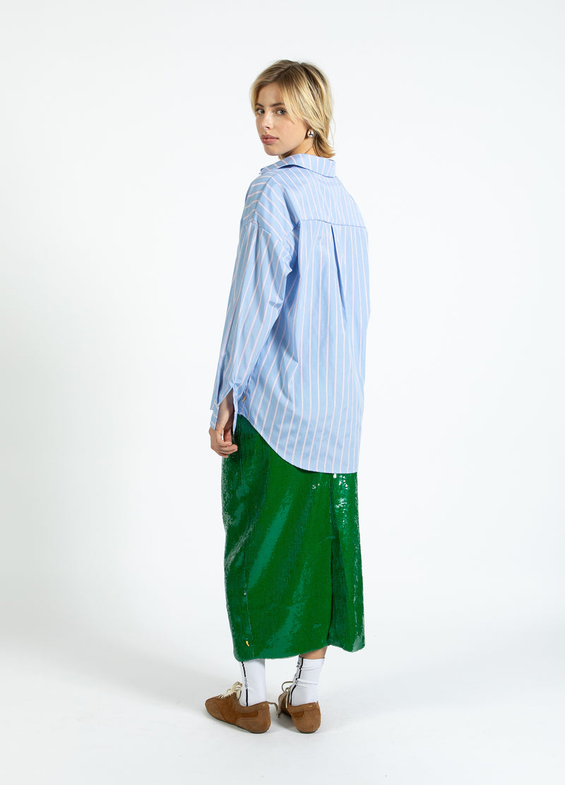 Coster Copenhagen RANIG SKJORTA Shirt/Blouse Light blue/pink stripe - 525