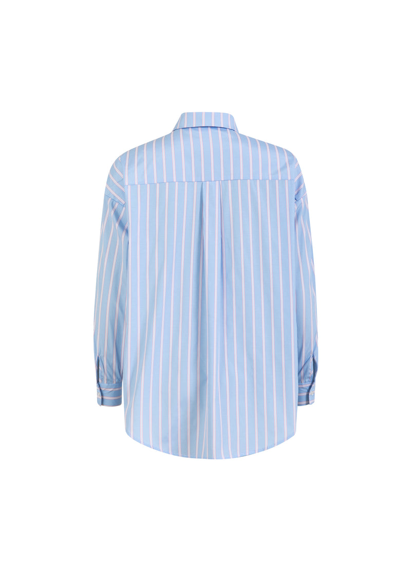 Coster Copenhagen RANIG SKJORTA Shirt/Blouse Light blue/pink stripe - 525