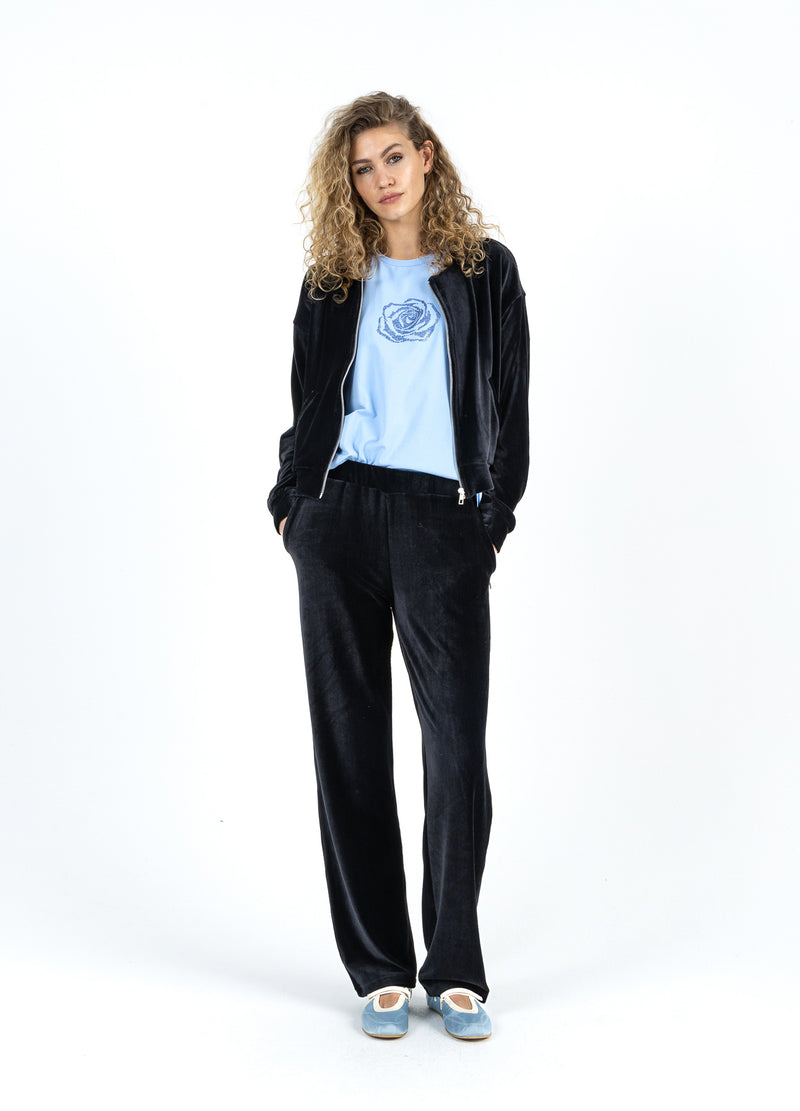Coster Copenhagen SAMMET BLIXTLÅS PUFFER Shirt/Blouse Black - 100