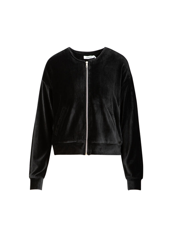 Coster Copenhagen SAMMET BLIXTLÅS PUFFER Shirt/Blouse Black - 100