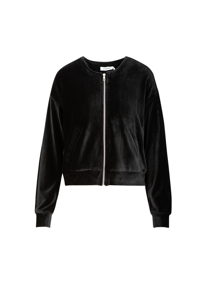 Coster Copenhagen SAMMET BLIXTLÅS PUFFER Shirt/Blouse Black - 100