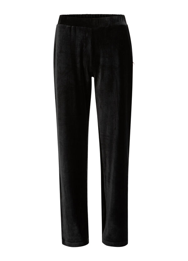 Coster Copenhagen SAMMET BYXOR - SILLE FIT Pants Black - 100