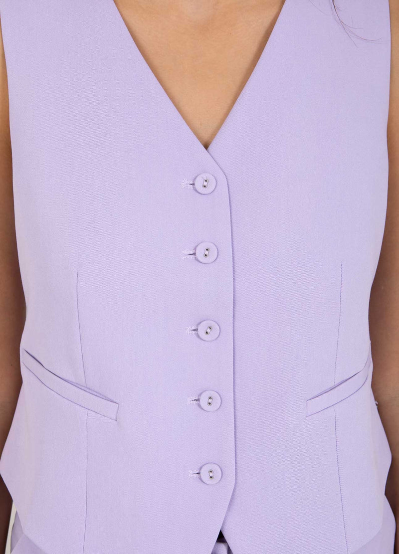 Coster Copenhagen KORT SKYDDAD VÄST Vest Lavender - 824