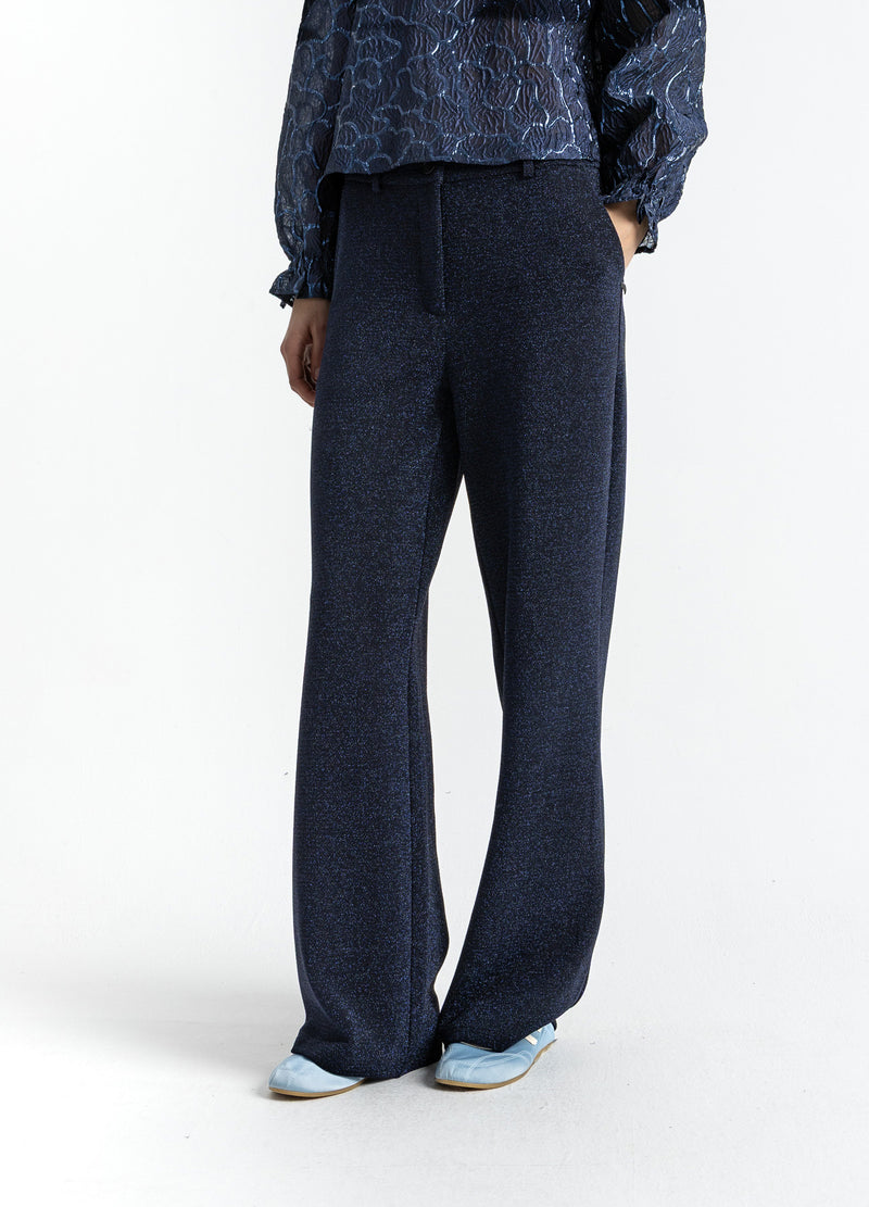 Coster Copenhagen SKIMMERBYXOR - PETRA PASSFORM Pants Eclipse blue - 555