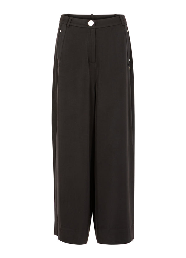 Coster Copenhagen SKIMRANDE BRED BYXA - PETRA-PASSFORM Pants Black - 100