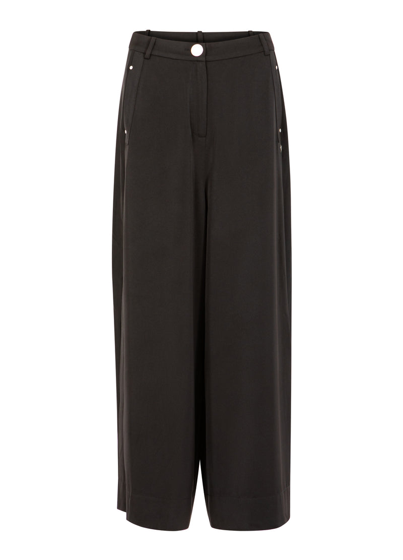 Coster Copenhagen SKIMRANDE BRED BYXA - PETRA-PASSFORM Pants Black - 100