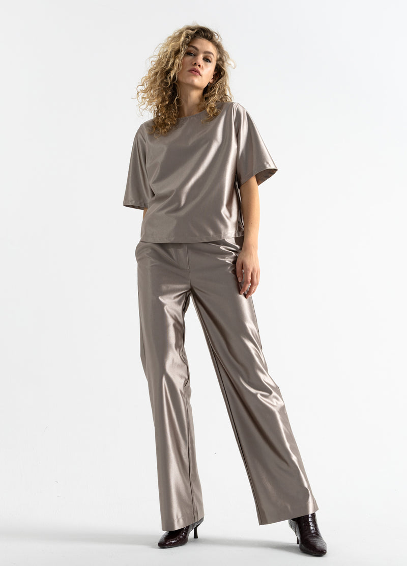 Coster Copenhagen SKIMRANDE BYXOR - PETRA PASSFORM Pants Champagne - 299