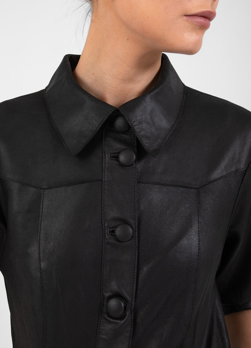 Coster Copenhagen SKINNKLÄNNING MED PLACKET Dress Black - 100