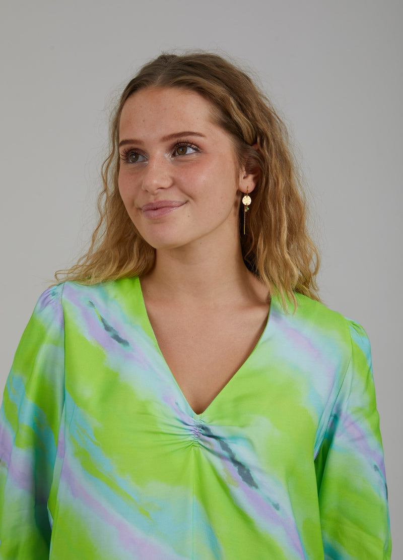 Coster Copenhagen  SKJORTA M. BLEKT RANDIGT TRYCK  Shirt/Blouse Faded stripe print - 903