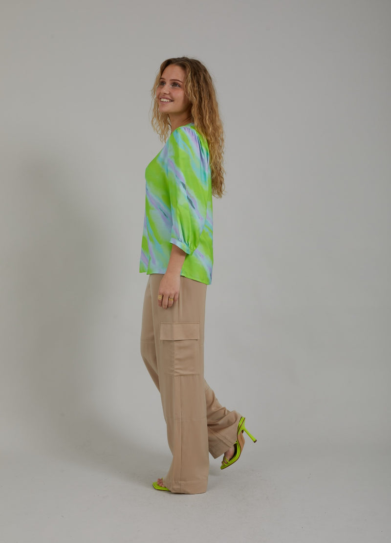 Coster Copenhagen  SKJORTA M. BLEKT RANDIGT TRYCK  Shirt/Blouse Faded stripe print - 903