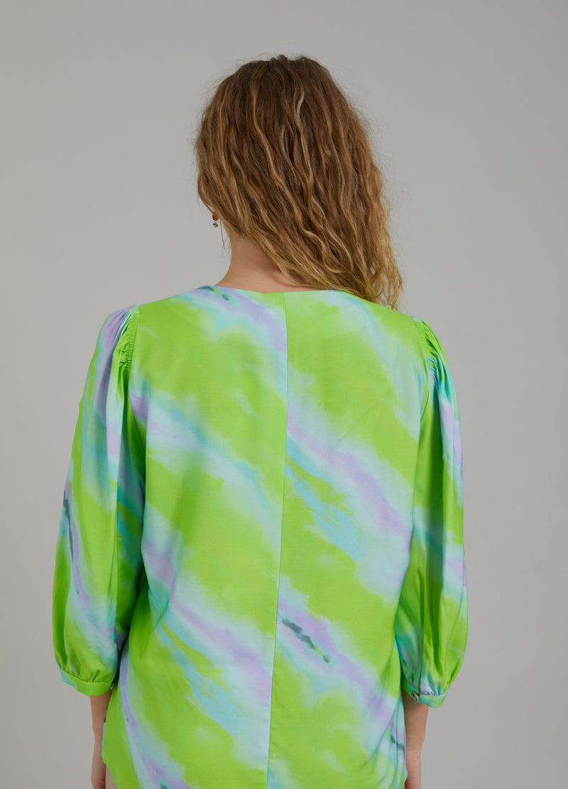 Coster Copenhagen  SKJORTA M. BLEKT RANDIGT TRYCK  Shirt/Blouse Faded stripe print - 903