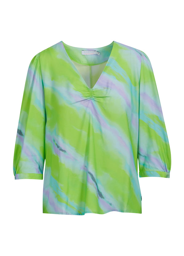 Coster Copenhagen  SKJORTA M. BLEKT RANDIGT TRYCK  Shirt/Blouse Faded stripe print - 903