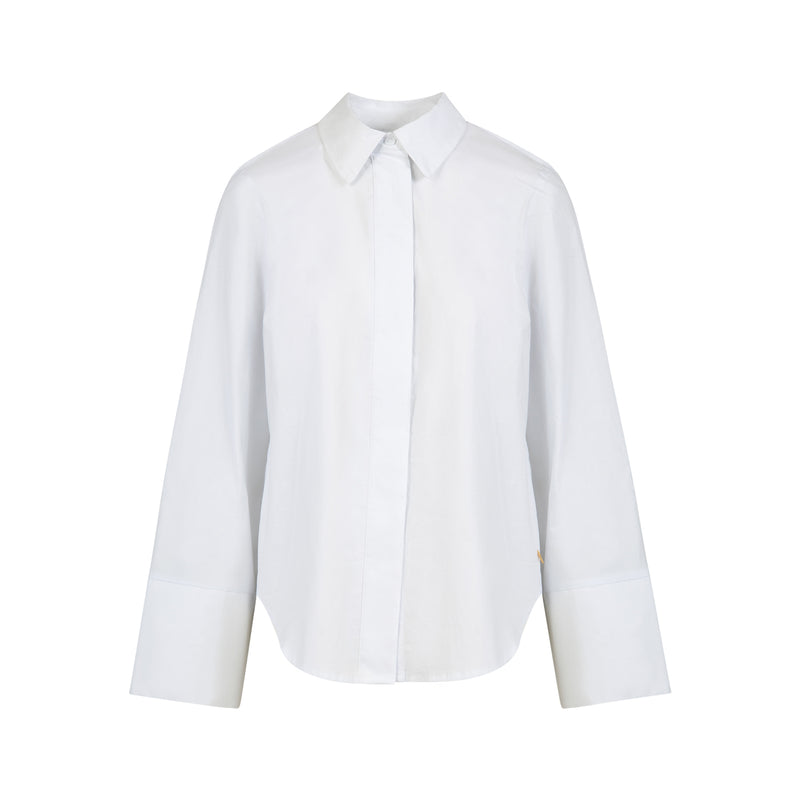 Coster Copenhagen SKJORTA MED BAKRE VIKTER Shirt/Blouse