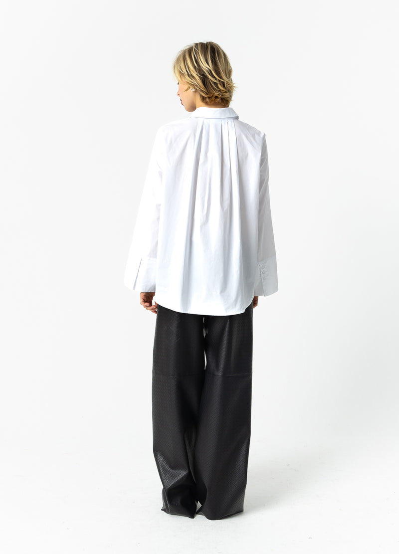 Coster Copenhagen SKJORTA MED BAKRE VIKTER Shirt/Blouse White - 200
