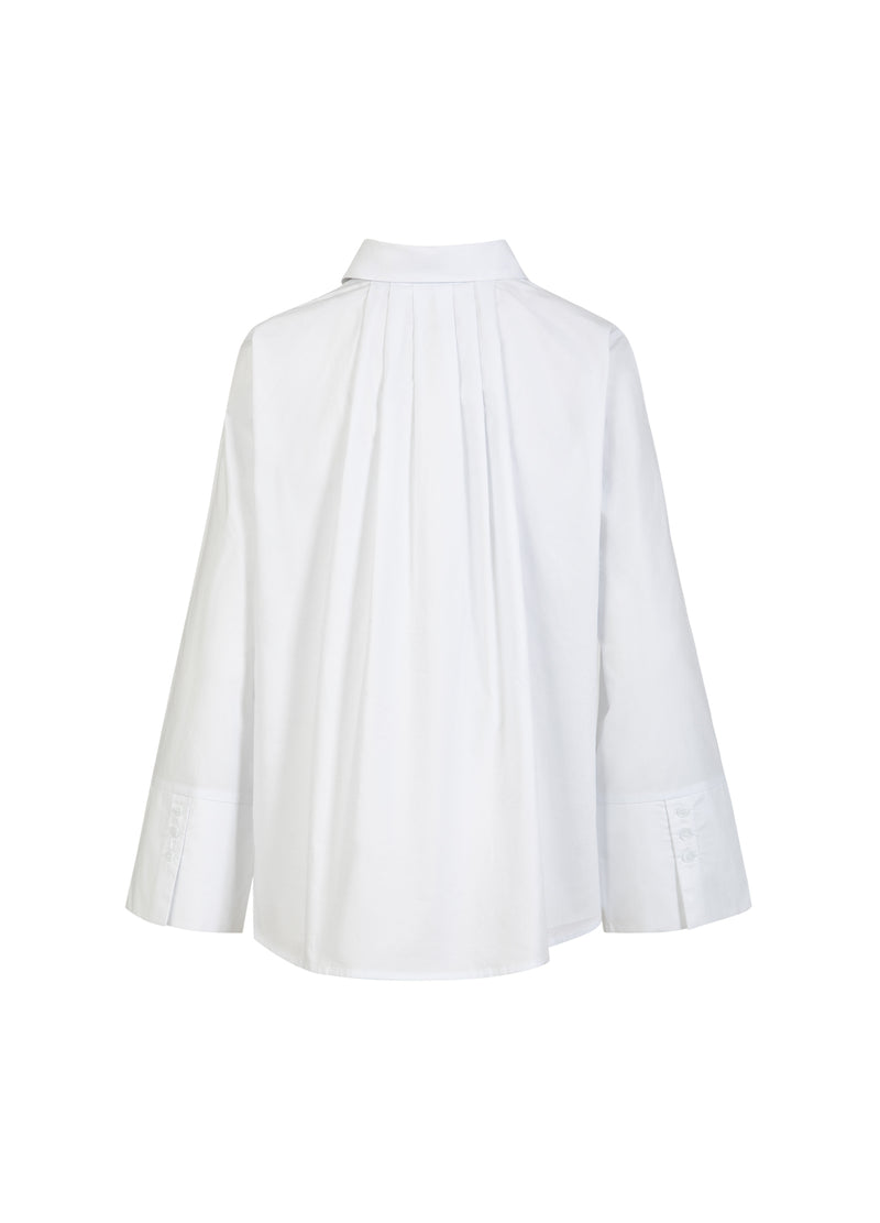 Coster Copenhagen SKJORTA MED BAKRE VIKTER Shirt/Blouse White - 200