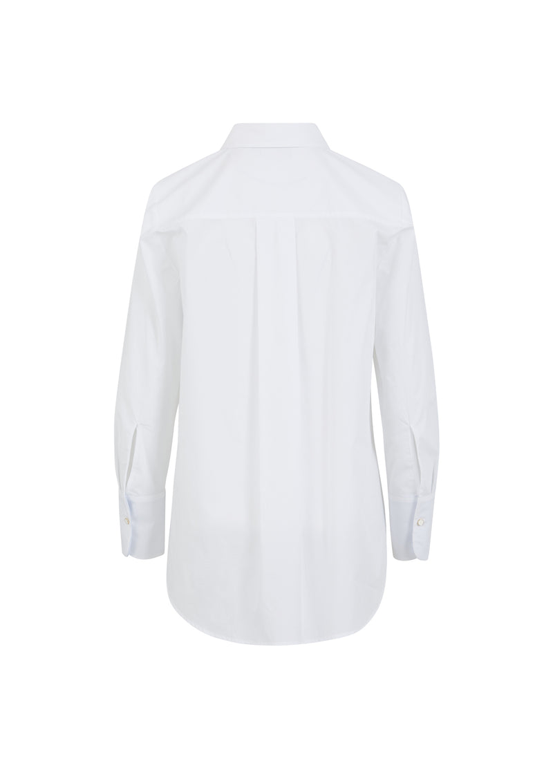 Coster Copenhagen SKJORTA MED DOLDA KNÄPPNINGAR Shirt/Blouse White - 200