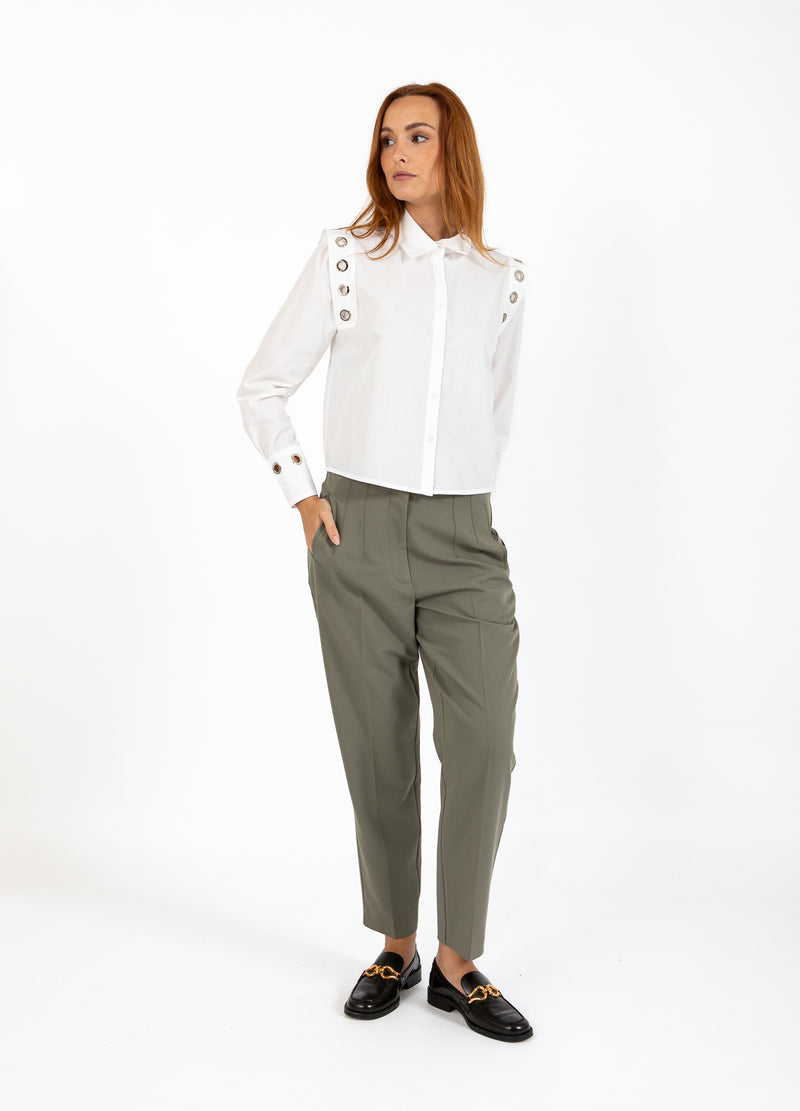 Coster Copenhagen SKJORTA MED METALLHAL Shirt/Blouse White - 200