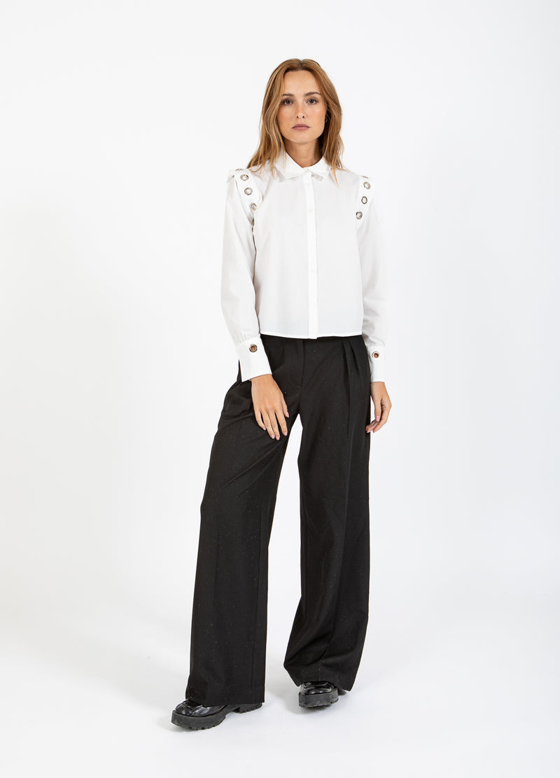 Coster Copenhagen SKJORTA MED METALLHAL Shirt/Blouse White - 200