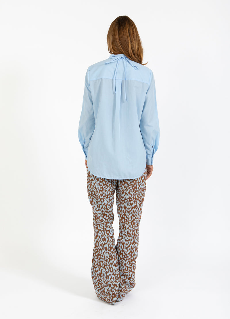 Coster Copenhagen SKJORTA MED ROSENHALSBAND Shirt/Blouse Arctic blue - 553