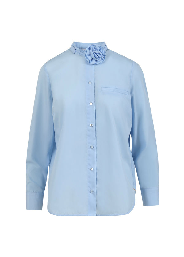 Coster Copenhagen SKJORTA MED ROSENHALSBAND Shirt/Blouse Arctic blue - 553