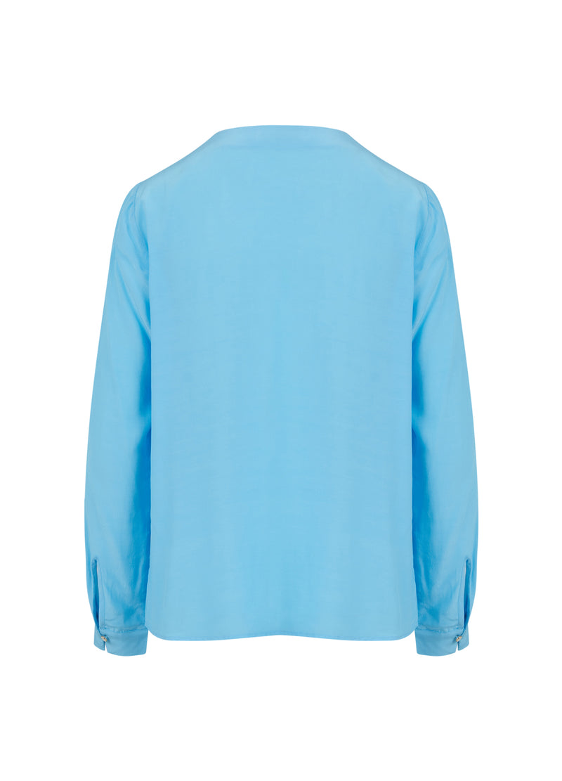 Coster Copenhagen SKJORTA MED RYNKOR Shirt/Blouse Coastal blue - 569