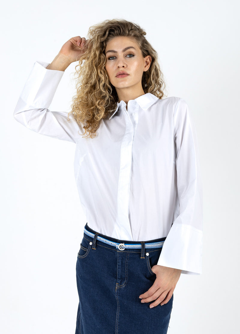Coster Copenhagen SKJORTA MED VECK Shirt/Blouse White - 200