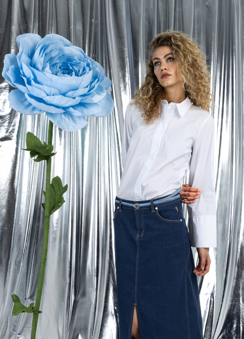 Coster Copenhagen SKJORTA MED VECK Shirt/Blouse White - 200