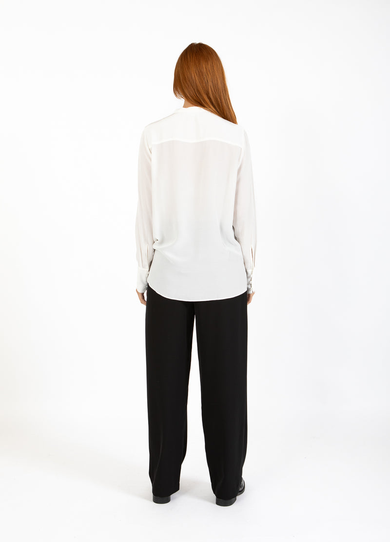 Coster Copenhagen SKJORTA MED VECKAD KNAPPSLÅ Shirt/Blouse Off white - 201