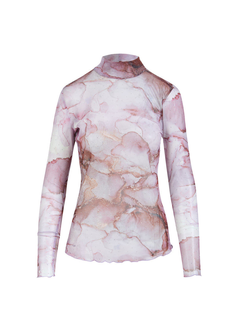 Coster Copenhagen SKJORTE MED NÄT Shirt/Blouse Rose dye mesh - 991