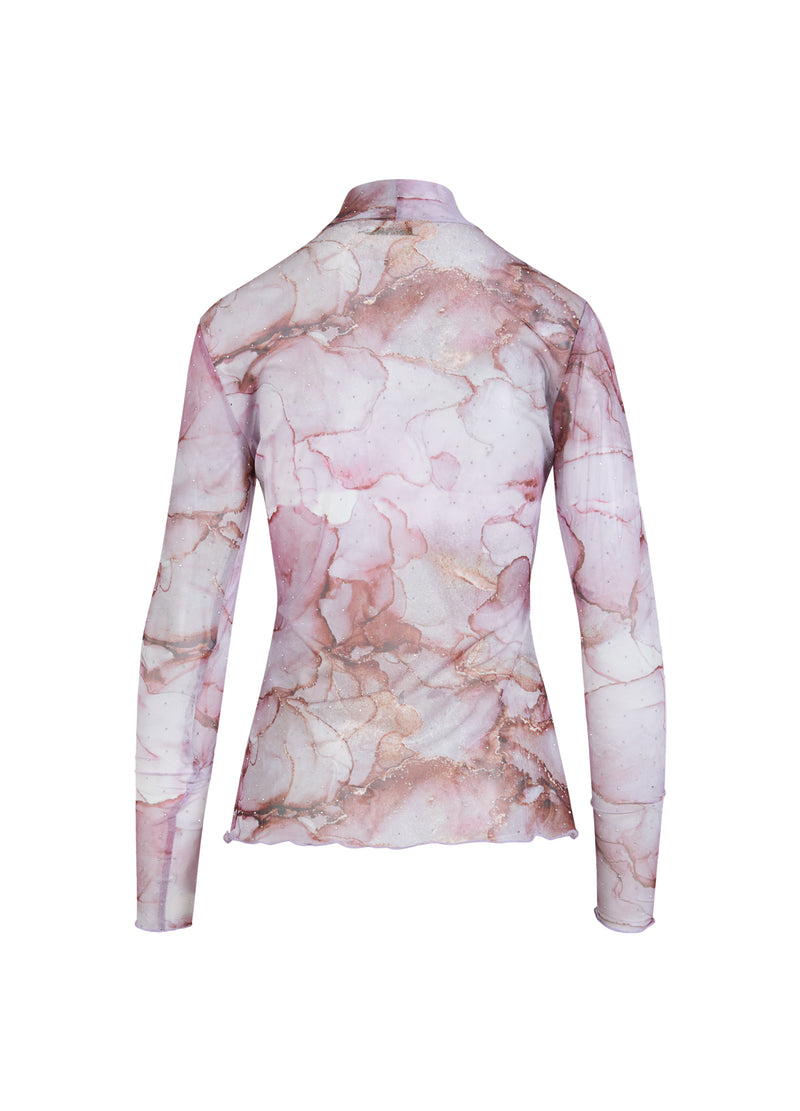 Coster Copenhagen SKJORTE MED NÄT Shirt/Blouse Rose dye mesh - 991