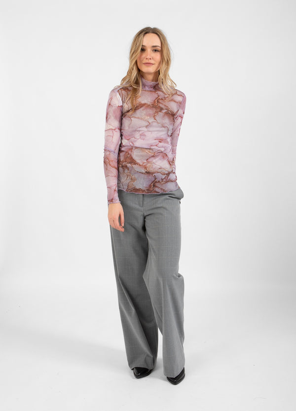 Coster Copenhagen SKJORTE MED NÄT Shirt/Blouse Rose dye mesh - 991