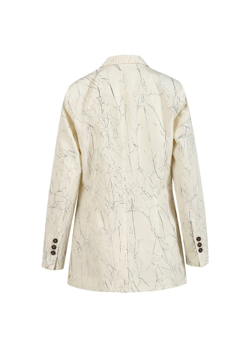 Coster Copenhagen SKRYNKLIG KAVAJ Blazer Creme / black - 177