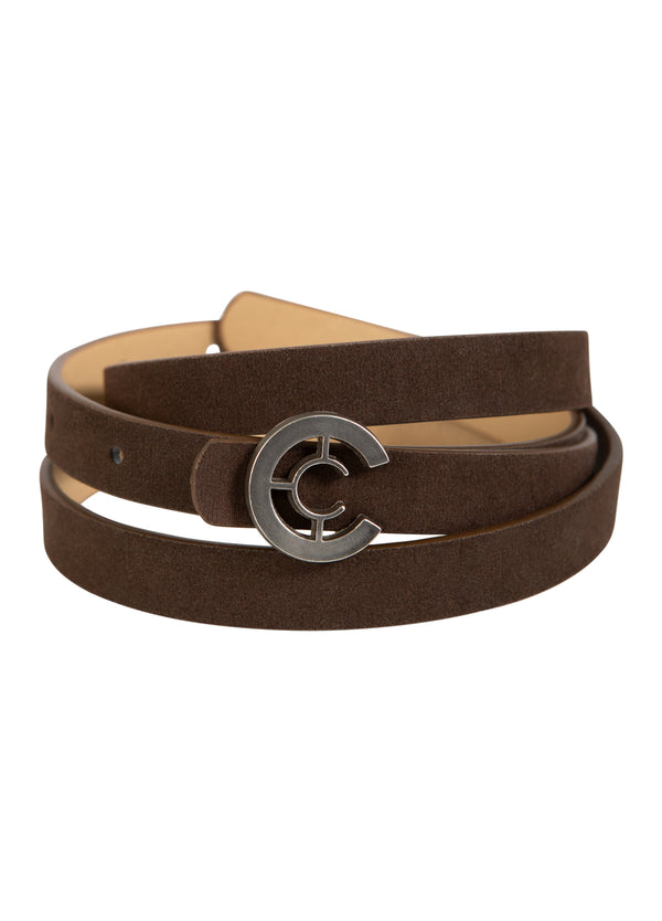 Coster Copenhagen SMÅ LOGO BÄLTE Accessories Brown faux suede - 312