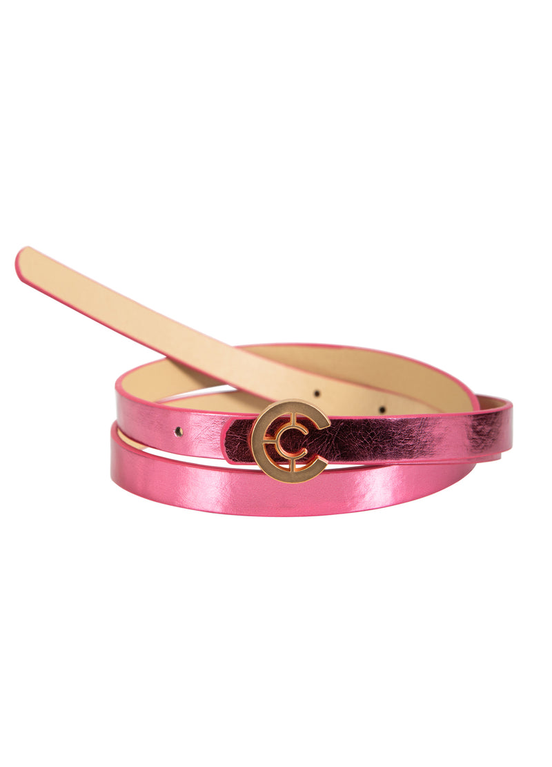 Coster Copenhagen SMÅ LOGO BÄLTE Accessories Rose metallic - 630