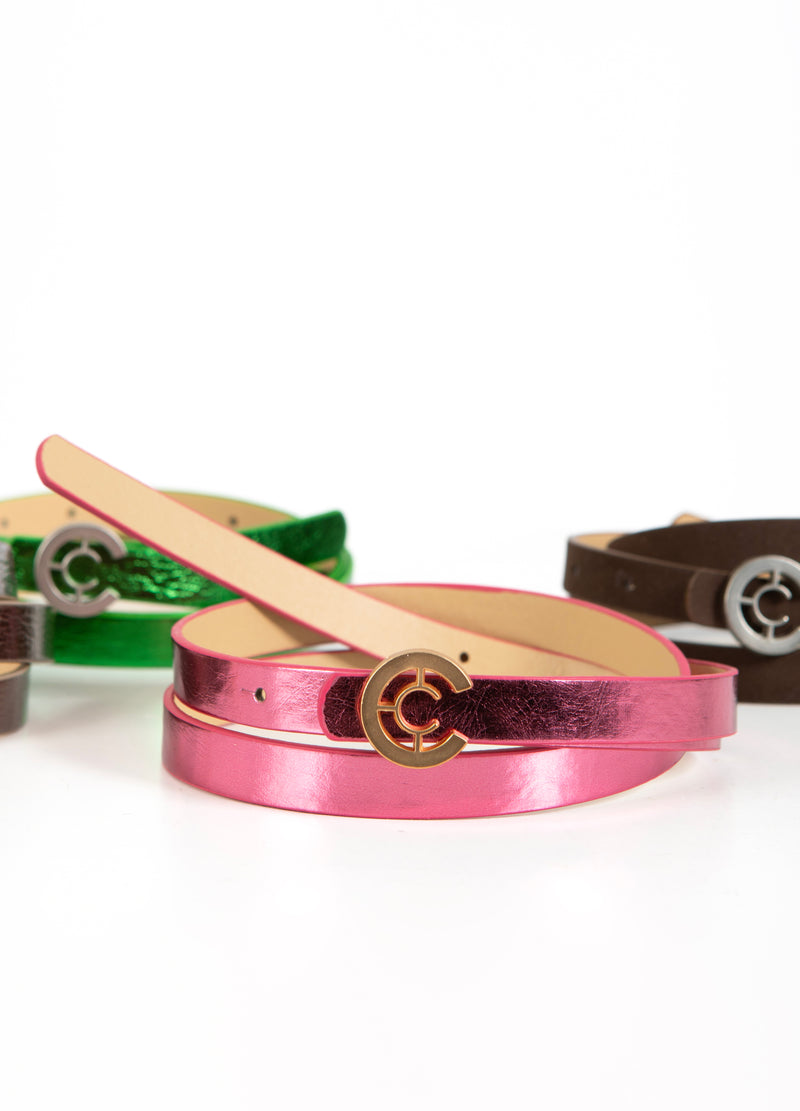 Coster Copenhagen SMÅ LOGO BÄLTE Accessories Rose metallic - 630