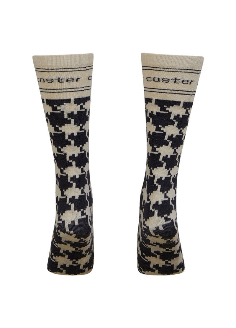 Coster Copenhagen SOCKS WITH HOUNDTOOTH PRINT Accessories Houndstooth - 901